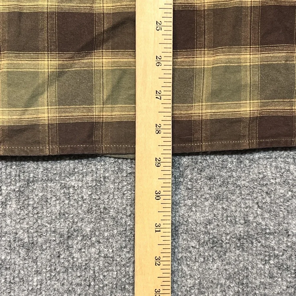 The North Face Shirt Mens Large Brown Plaid Button Front Long Sleeve Casual